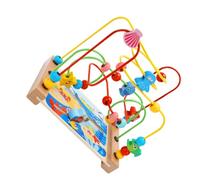 FRCOLOR Éducatif pour Garçon Fille Labyrinthe de Perles Colorées Développement Motricité et Éveil Sensoriel pour Garçons et Filles