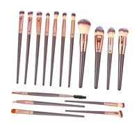 FRCOLOR Ensemble Complet De 16 Pinceaux De Maquillage Blush Fond De Teint Pinceau Pour Les Yeux Design Exquis Pour Les Cosmétiques Du Visage