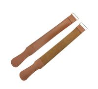 FRCOLOR Ensemble De 2 Pièces sangle pour rasoir droit cuir de rasoir affûtage du cuir ceinture à lanières de rasoir strop cuir pour rasoir raser Aiguiser le en tissu