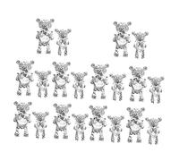 FRCOLOR Ensemble De 20 Breloques À 3d Uniques En Forme D'ourson Pour Décoration De Manucure Bijoux Pour Fêtes De Femmes