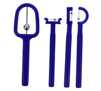 FRCOLOR Ensemble de 4 Outils D'entraînement Pointe Langue en Pp et Acier Inoxydable, Facile à Utiliser, Confortable, pour Exercice Musculaire Oral Chez Garçon et Filles Autistes