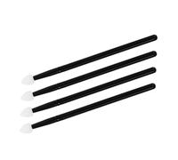 FRCOLOR Ensemble De 4 Pinceaux à Paupières Petits, Poils Doux, Noir Et Blanc, Outil Cosmétique Polyvalent Pour Maquillage Des Yeux, Femmes, Usage Quotidien Et Voyage