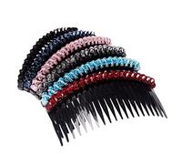 FRCOLOR Ensemble De 6 Peignes À Cheveux En Cristal Fourchettes Et Pinces Accessoires Élégants Pour Femmes Pour Mariages Couleurs Aléatoires