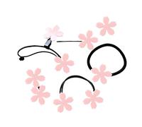 FRCOLOR Ensemble De 7 Pièces -tête fleur hairpin hair clip festival accessoire hair topper hair charms bandeau de simulation de fleurs bandeau pour fille bande de cheveux rose