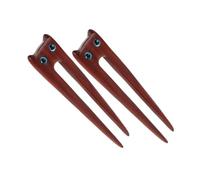 FRCOLOR Ensemble Élégant D'épingles À Cheveux En Forme De Chat Chinois - 2 En Bois Pour Un Chignon Élégant Sécurisé Et