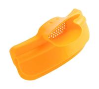 FRCOLOR Entonnoir de Versement à Déflecteur de Bord pour Casserole et Bol, en Silicone Jaune, Design Clip On Anti-débordement, pour Tiroir Cuisine
