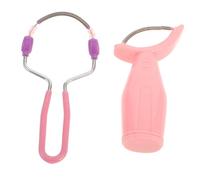 FRCOLOR Épilateur Facial Manuel Portable 2 Pièces Épilateurs à Ressort Épilation Rapide Outil De Beauté Compact Épilation Pour Voyage Absorbe La Transpiration