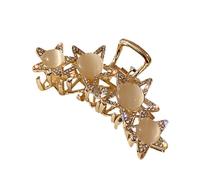 FRCOLOR épingle à cheveux pinces à cheveux pour femmes gros clips de griffe barrette étoile hairpin hair clip pince à cheveux en pierre oeil de chat Barrettes femme Alliage de zinc Golden