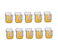 FRCOLOR Épingle à Chope de Bière LED - Lot de 24 Broches Lumineuses pour Fête Bar Karaoké Badge Présent Garçon et Filles Adultes Couleurs Aléatoires Bouton Électronique