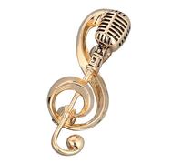 FRCOLOR Épingle Note de Musique Micro Dorée, pour Vêtements Féminins, Accessoire pour Fête et Bal, Présent pour Amies et Musiciennes
