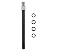 FRCOLOR Essieu de Remorque Utilitaire Robuste M12x1.0 pour Vélo et Remorque | Alliage D'aluminium et Acier Inoxydable, Connexion Sécurisée, Compatibilité Large, Couleur Noire