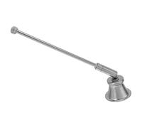 FRCOLOR Éteignoir à Mèche Vintage en Aluminium Poignée Ergonomique Argentée, Accessoire Élégant pour Décoration Aromathérapie la Maison