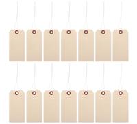 FRCOLOR Étiquettes D’expédition Manille avec Œillets et Fil de Fer 100 Pièces 50 Étiquettes 6x12 Cm 50 Fils Vierges Robustes pour Emballage Industriel et Logistique