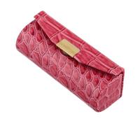 FRCOLOR Étui à Rouge à Lèvres avec Miroir PU, Compact Et Portable, Couleur Rose Clair, Organiseur De Maquillage pour Femmes, pour Paquet à Main Et Voyage