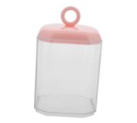 FRCOLOR Étui De Rangement pour Cotons-Tiges avec Couvercle Porte-Maquillage pour Salle De Bain Organisateur De Cotons-Tiges Conteneur De Cure-Dents Porte-Fil Boîte Transparente