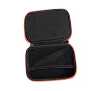 FRCOLOR Étui de Rangement Rigide EVA pour Huiles Essentielles Compartiments Mallette Portable Résistante aux Impacts pour Aromathérapie Protection Sécurisée et Compacte pour Flacons Orange