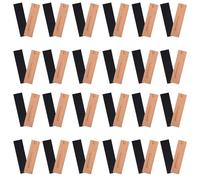 FRCOLOR Étuis à Stylos en Papier Kraft 40 Pcs - Lot 20 Noirs 20 Kraft, Trousse à Crayons Pliable, Porte-Stylo Simple, Étui Individuel pour Rangement Scolaire et Bureau