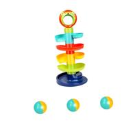 FRCOLOR Éveil Garçon Fille Tour à Balle Colorée Niveaux Boules Résistante Chute et Chaleur Stimule Coordination et Cognition