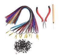 FRCOLOR Extensions De Cheveux Pour Femmes 1 Lot De Postiches 12 Extensions De Cheveux Synthétiques De Couleur Clips Dorés Pour Mèches De Fête