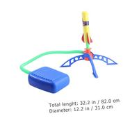 FRCOLOR Extérieur Fusée à Air Comprimé Ajustable avec Lanceur pour Garçon Fille Jeu Plein Air Garçon Fille Coordination Main Œil sans Batterie Facile à Utiliser Couleur Couleur Aléatoire