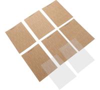 FRCOLOR Feuilles d'Entraînement Nail Art Double Face Réutilisables Bloc-Notes pour Débutants 6 Modèles de Formes D’Ongles 2 Feuilles PET Transparentes Papier à Motifs pour Dessin et