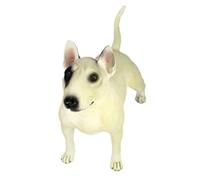 FRCOLOR Figurine Bull Terrier Décorative Modèle Chien Simulé Léger pour Bureau Maison Micro-Paysage et Terrarium Ornement Animal Réaliste pour Collection