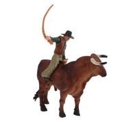 FRCOLOR Figurine de et Cowboy Sculpture de Bureau Portable Équitation pour Garçon Fille Modèle Décoratif Robuste Cadeau Anniversaire Noël