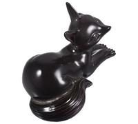 FRCOLOR Figurine Décorative en Résine de Renard Sombre, Changeant de Couleur Selon la Température, pour Collectionneurs de Thé et Décoration de Bureau