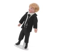 FRCOLOR Figurine Miniature Garçon Costume Porcelaine Modèle Déchelle Mini pour Décoration Maison Poupée et Paysage Agricole