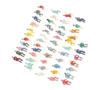FRCOLOR Figurines Miniatures en Plastique Coloré, 100 Pièces, Échelle 1/100, Modèles Humains Assis pour Décorations de Maquettes Architecturales, Accessoires pour Table de Sable