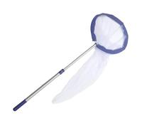 FRCOLOR Filet Télescopique Aluminium avec Manche Rétractable et Pratique Filet Professionnel pour Extérieur et Apprentissage des Enfants