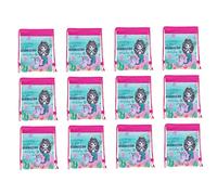 FRCOLOR Finition Soignée pour Garçon et Filles Couleur Aléatoire à Cordon Motif Sirène Grosse Capacité en Tissu Non Tissé 12 Paquet pour Rangement à L'école Voyage