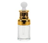 FRCOLOR Flacon Compte-Gouttes En Verre Portable Bouteille D'Huile Essentielle Rechargeable Pour Les Soins De La Peau Et Le Parfum Petite Bouteille D'Huile Essentielle Flacon De Soin De La