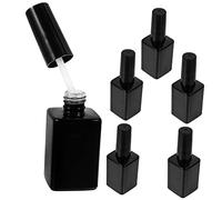 FRCOLOR Flacon de Vernis Gel Vide en Verre 6Pcs Petit Flacon Rechargeable Pinceau Pratique pour Voyage