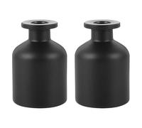FRCOLOR Flacons D'aromathérapie en Verre Noir 100ml Lot de 2 pour Diffusion de Parfum Élégant et Créatif Adaptés la Vie Quotidienne la Contemplation