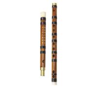 FRCOLOR Flûte en Bambou Détachable à 2 Sections, Clé de Sol, Instrument Traditionnel Chinois pour Débutants et Étudiants, Flûte Légère et Portable, Pratique Pratique Musicale