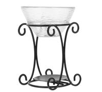 FRCOLOR Fournaise D'aromathérapie en Fer Noir, Brûleur de Parfum à Bougie 1 Pièce, Diffuseur D'huiles Essentielles Pratique pour Maison et Bureau, Décoration Intérieure Élégante, Usage