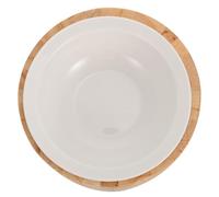 FRCOLOR Gamelle Surélevée Bol Protecteur avec Support en Bois en Céramique pour Alimentation et Eau, Design Anti-Renversement pour Chat et Petit Chien pour Maison