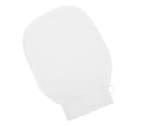 FRCOLOR Gants De Bain Exfoliants Doux Et Réutilisables Gants Exfoliants Nettoyants Gants Exfoliants En Soie Gants De Gommage Gants De Bain Exfoliants Démaquillants Rayonne Blanche