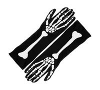 FRCOLOR Gants Squelettes Halloween Accessoires De Cosplay Gants Longs Pour Hommes Et Femmes Décoration Halloween