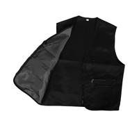 FRCOLOR Gilet Utilitaire Homme Multi Poches Respirant et Veste Extérieure Polyvalente pour Camping Travail et Bénévolat Noir Xxl