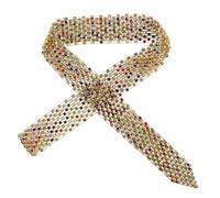 FRCOLOR Glitter Sequin Bow Tie Alloy Neckwear Sparkly Dance Accessory For Women Birthday Valentine's Day