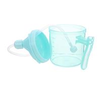 FRCOLOR Gobelet à Bec avec Paille Antidéversement pour Personnes Âgées et Patients Alités Tasse Ergonomique avec Mesure pour Alimentation Liquide et Soins Vert