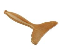 FRCOLOR Gua Sha Massage Scraper Tool Bois Naturel Compact et Ergonomique Bâton de Massage Manuelle Queue de Sirène pour Visage et Corps Détente pour Dos Cou et Usage Salon et Domicile