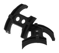 FRCOLOR Guide-câble avec Design à Double Trou, Gestion Améliorée des Câbles 2 Pièces en Plastique Noir et Alignement Précis, Accessoire pour Entretien de Vélo avec 2 Vis de Pédalier