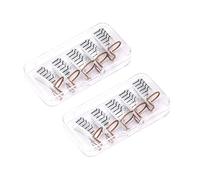 FRCOLOR Guide de Forme pour Extension D'ongles en Aluminium Argenté Réutilisable 10 Pièces, Forme Courbée Précise pour Nail Art Professionnel et Usage Maison