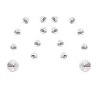 FRCOLOR Guirlandes de Boules Disco Miroir en Verre 2 Pièces, Décoration Suspendue Réfléchissante pour Fêtes, Bars, Karaokés et Anniversaires, Accessoires Lumineux pour Ambiance Festive