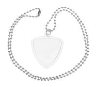 FRCOLOR Guitar Pick Storage Pendant Necklace Transparent Holder Organizer For Electric Acoustic Bass Guitarists Stylish Secure Case