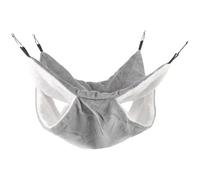 FRCOLOR Hamac pour Animaux de Compagnie à Double Couche 20x20 Cm, Lit Chaud en Tissu Respirant Gris Cristal, Nid Suspendu pour Hamster, Chinchilla, Cochon d'Inde et Écureuil, Espace