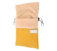 FRCOLOR Hamac Suspendu pour Petits Animaux, Pochette de Couchage S Jaune en Tissu Doux, Accessoires pour Cage, Nid Chaud pour Planeur de Sucre et Hamster, Lit Suspendu Confortable